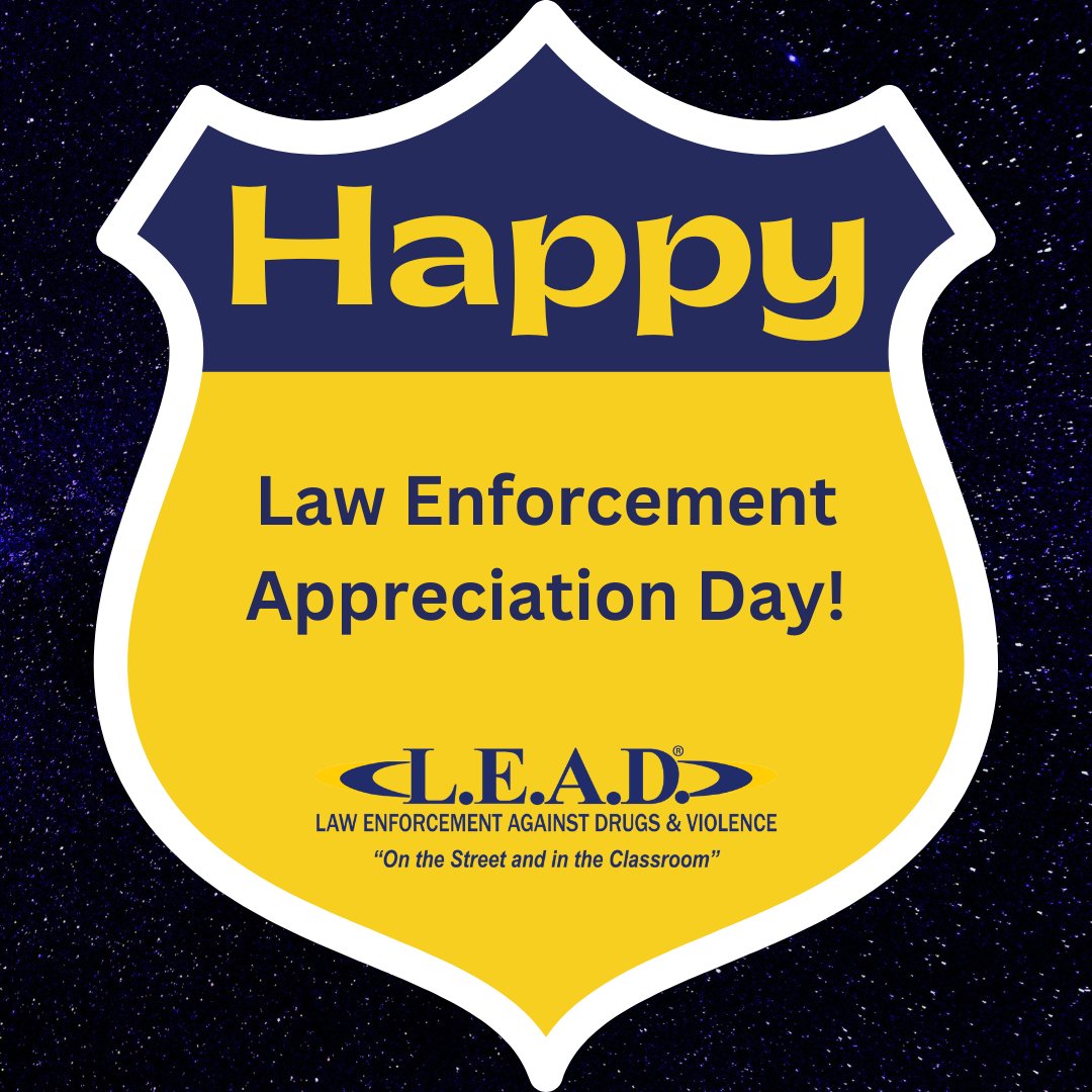 weare_LEAD's tweet photo. Happy Law Enforcement Appreciation Day! We appreciate all of the great L.E.A.D. Officers who help keep their communities safe daily! #LEAD https://t.co/M8o3HWiKX2