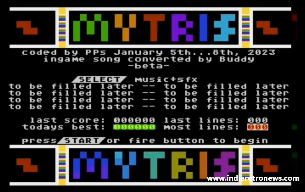 Indie_RetroNEWS's tweet image. Mytris - A new Tetris clone for the Atari XL/XE with a beta download! - go.shr.lc/3CvqKkT #retrogaming #gaming #games #gamedev #gamersunite #tetris #atari