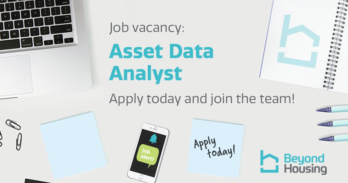 #JobVacancy: Asset Data Analyst bit.ly/3XkiSuu

If you’re comfortable handling data, can use your own initiative, and you’re able to explore performance info to support strategic decisions – we want to hear from you!

💷 Salary - £28,082 - £29,965
📅 Closing - 18.1.23