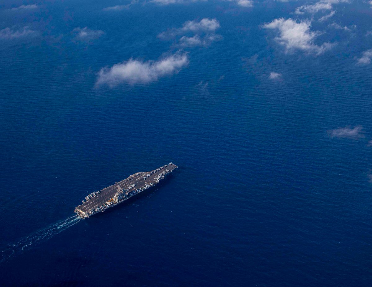 JFC_Naples's tweet photo. For the majority of the 🥂🎄holiday period the USS. G. W. H. Bush and her escorts remained at sea🌊.
Protecting our skies 🛡️, safeguarding the seas ⚓ and maintaining a watch 👀.
Our thanks 👍to #TeamJackpot @GHWBCVN77
@USNavyEurope @SHAPE_NATO https://t.co/Iv4nr44FnN