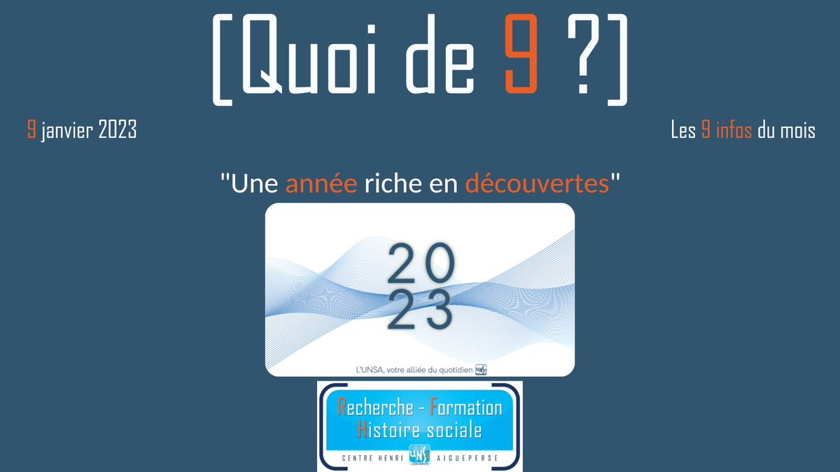 UNSA_Education's tweet photo. Pour notre premier #quoide9 de 2023, nous vous souhaitons nos meilleurs vœux pour une année riche en #découvertes. #Europe #Chiffres #SNU #ElectionsPro #Maternelle #bienEtre #culture #agenda
➡️ https://t.co/bnBgnbxdRa
@denisadamunsa https://t.co/QM8yuZ3W98
