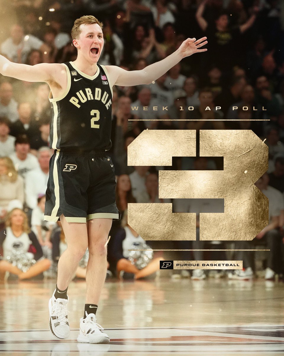 No. 3️⃣ this week. 

Ties the school record for most consecutive weeks in the Top 5 (7).