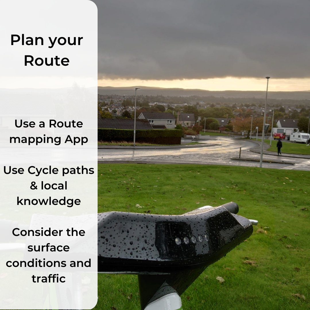 If you're going to start riding regularly through winter, it's a good idea to have a route to follow.  Route Planning software like Strava can help you to plot a course, and see heat maps of where other people have been riding to avoid busy roads &amp; junctions.
