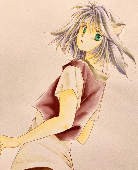 22.現存する1番昔の絵1番昔…ではないけどすっっっごい昔のアナログ画めちゃ恥ずい! 