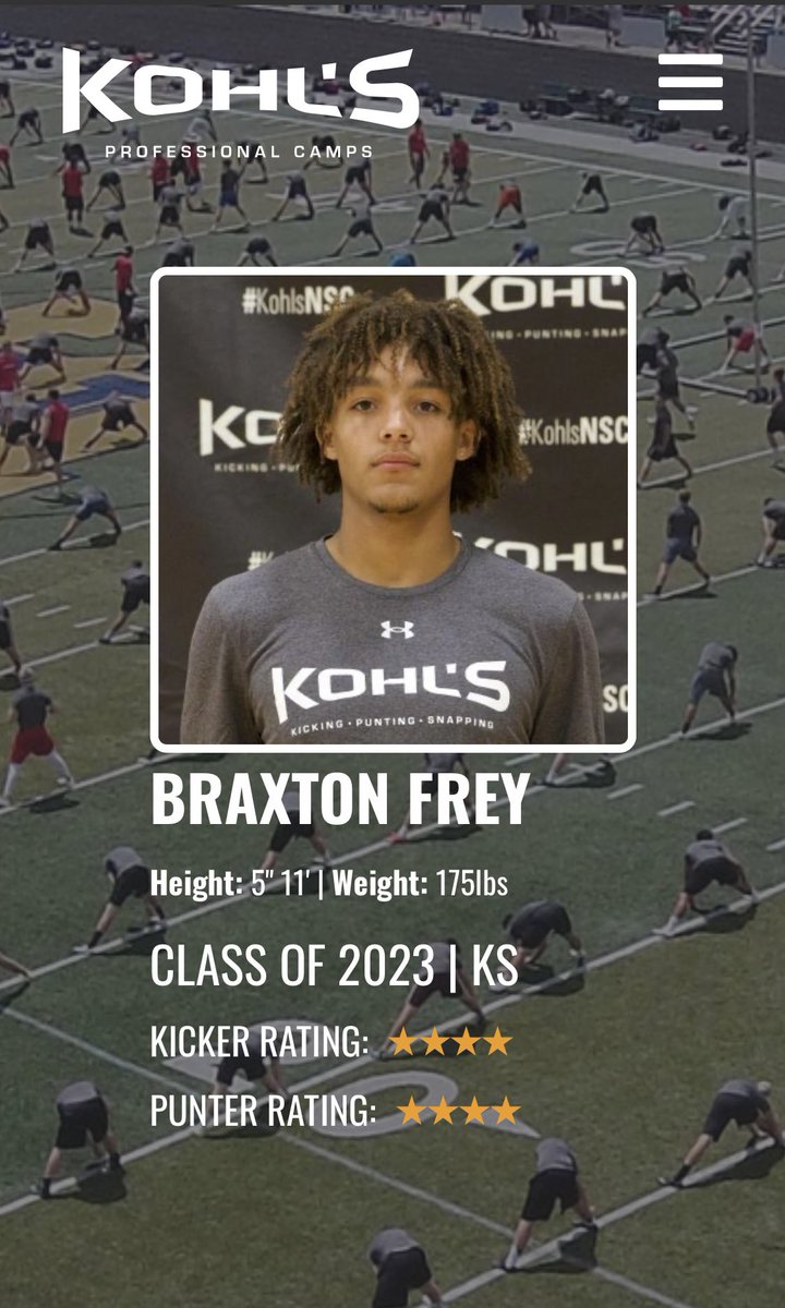 Check out this video from my time at Kohl’s Scholarship camp! <a href="/coach_dobler/">Nick Dobler</a> <a href="/CoachBVignery/">Brice Vignery</a> <a href="/CoachPosateri/">Coach Poz</a> <a href="/CoachJFisc/">Coach Fiscus</a> <a href="/punt_21/">Punt 21 Kicking Services</a> 

youtu.be/s0Fcur0cwpM