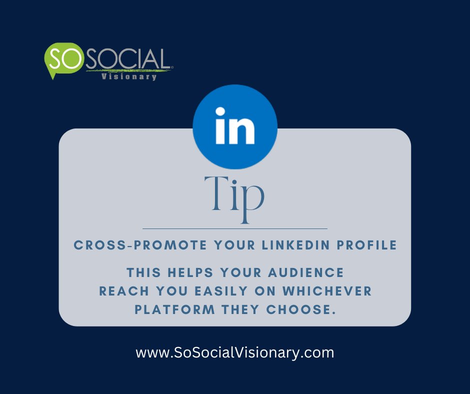 Got #linkedin? Share your profile link with your audience on your other social platforms as well as with your email list. #expansion #growyourreach