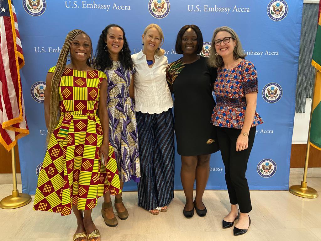 I’m so grateful to the US Embassy in Accra, @USEmbassyGhana for the invitation to discuss our work  around #perinatalmentalhealth. We talked through ideas on ways to partner and bring our #PostpartumRebirth mission and comedy tour to Ghana. 
Can’t wait to serve mothers in Ghana!