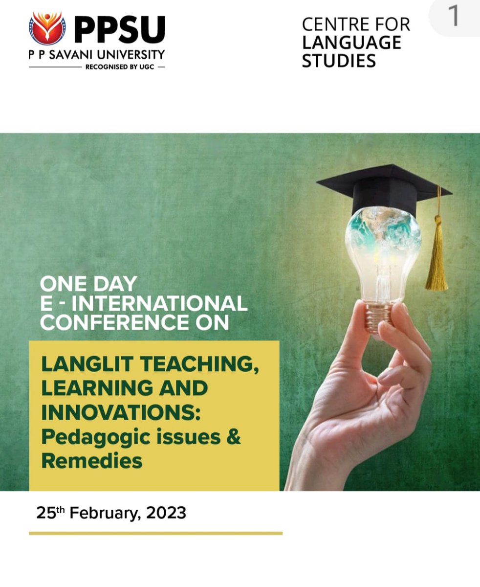 crazy_maitri's tweet photo. Registration Link for the International E-Conference on *LangLit Teaching, Learning and Innovations: Pedagogic Issues and Remedies* will be held on Saturday, 25th February, 2023.  https://t.co/w1tZLvvL6C

#callforpapers #Englishlit #conferences #callforpapers https://t.co/sYhxFgphhh
