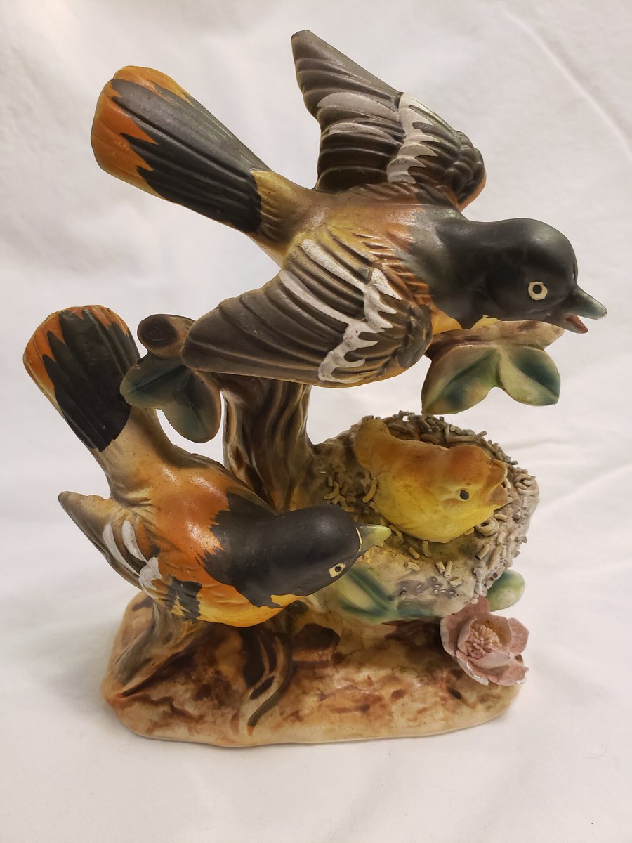 Arnart  Creation Japan Nesting Orioles Hand Painted Figurine Collectible Porcelain Mid-Century #orioles #birds #vintagefigurines
 #Painted #Collectible #Figurine #Creation #Vintage #japan # #Nesting #AtticEsoterica #etsy

👉etsy.com/listing/958380…