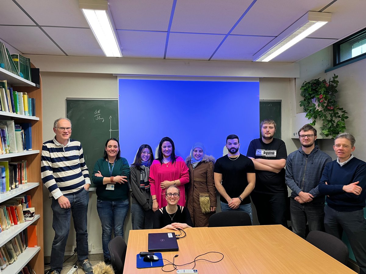 First team meeting of the year 2023
welcoming Kingkan Chaisaward <a href="/MahidolU/">Mahidol University</a> for 10 months in #FLouisGroup
She will work  #atmoschem #compchem 
and our first guest lecturer  <a href="/fannybonnetumet/">Fanny Bonnet</a> from #UMET

@PC2A_umr8522 <a href="/CNRS_HdF/">CNRS Hauts-de-France</a> <a href="/RechercheUlille/">Recherche - Université de Lille</a> <a href="/inter_univlille/">International - Université de Lille</a> <a href="/FR2030_ULille/">Initiative d’Excellence Université de Lille</a>