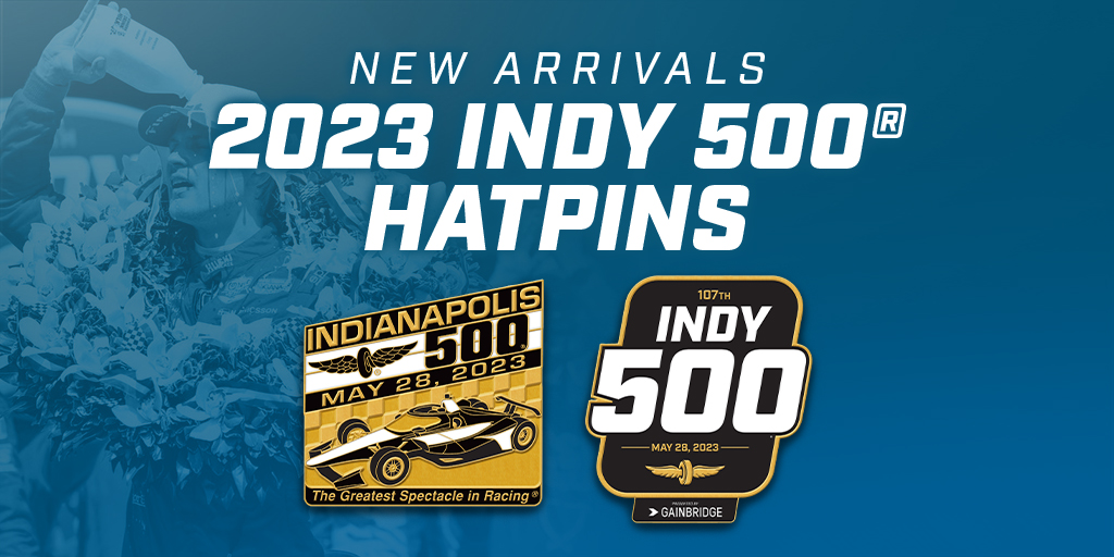 2023 Indy 500 Hatpins are here!  
Add to your collection> bit.ly/3ZswplU

#IsItMayYet #Indy500 #INDYCAR