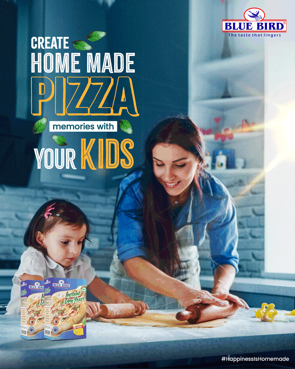 Unleash your inner chef and create lasting memories with a delicious homemade pizza party using Blue Bird's top-quality instant dry yeast.

#BlueBird #BlueBirdFoods #ReadytoEatMixes #Pizza #HomemadeFood #Foodies #IgBlogger #PizzaLovers #InstantDryYeast #DryYeast #PizzaAtHome