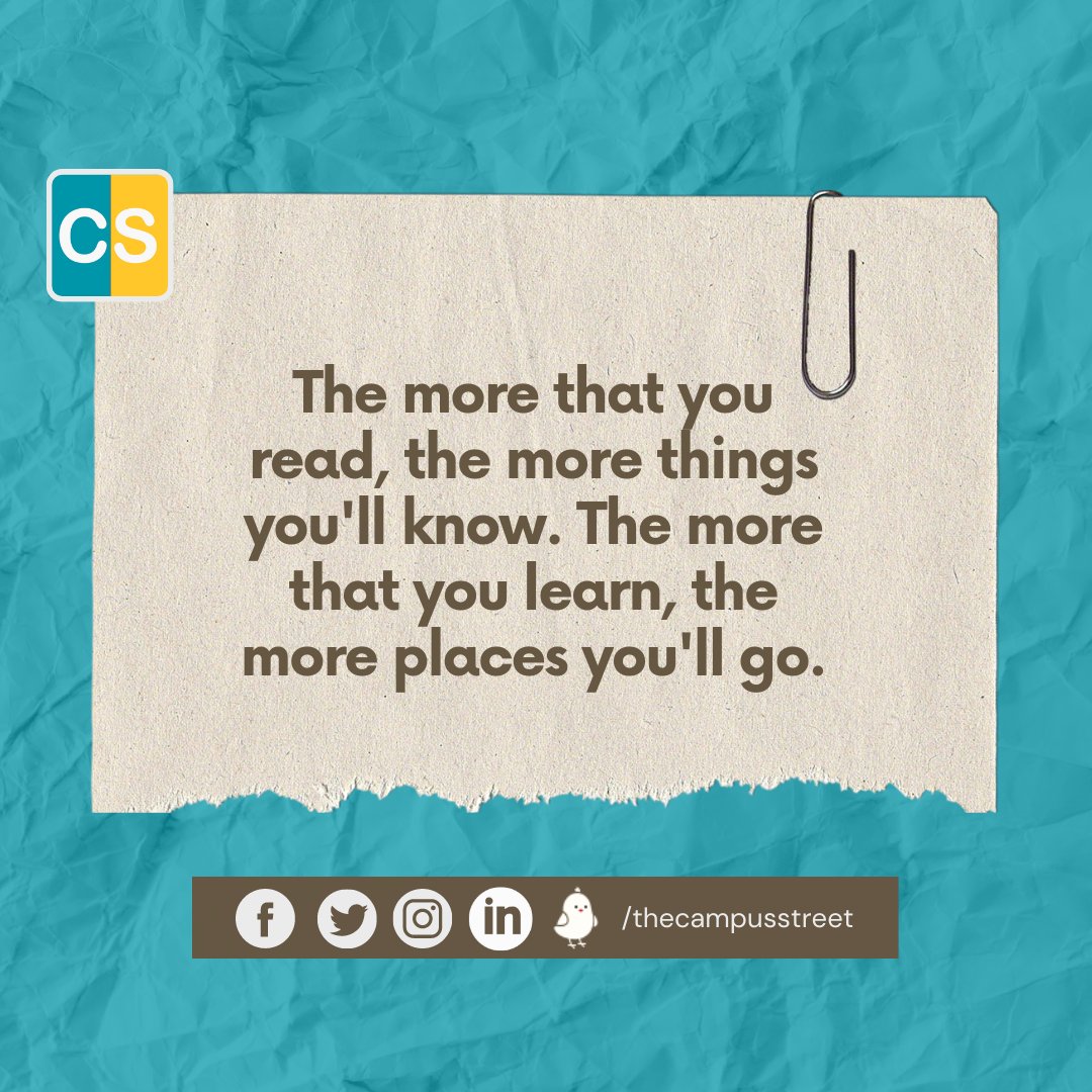thecampusstreet's tweet photo. Let's buys books at reasonable price on campus street, learn more and explore more
#campusstreet #study #studentslife #student #lifeofstudent #motivationalquotesoftheday #motivationalquotes #motivation #collegelife #studymotivation #nationalstudents #thinking #positivethinking https://t.co/X2DvBMcD46