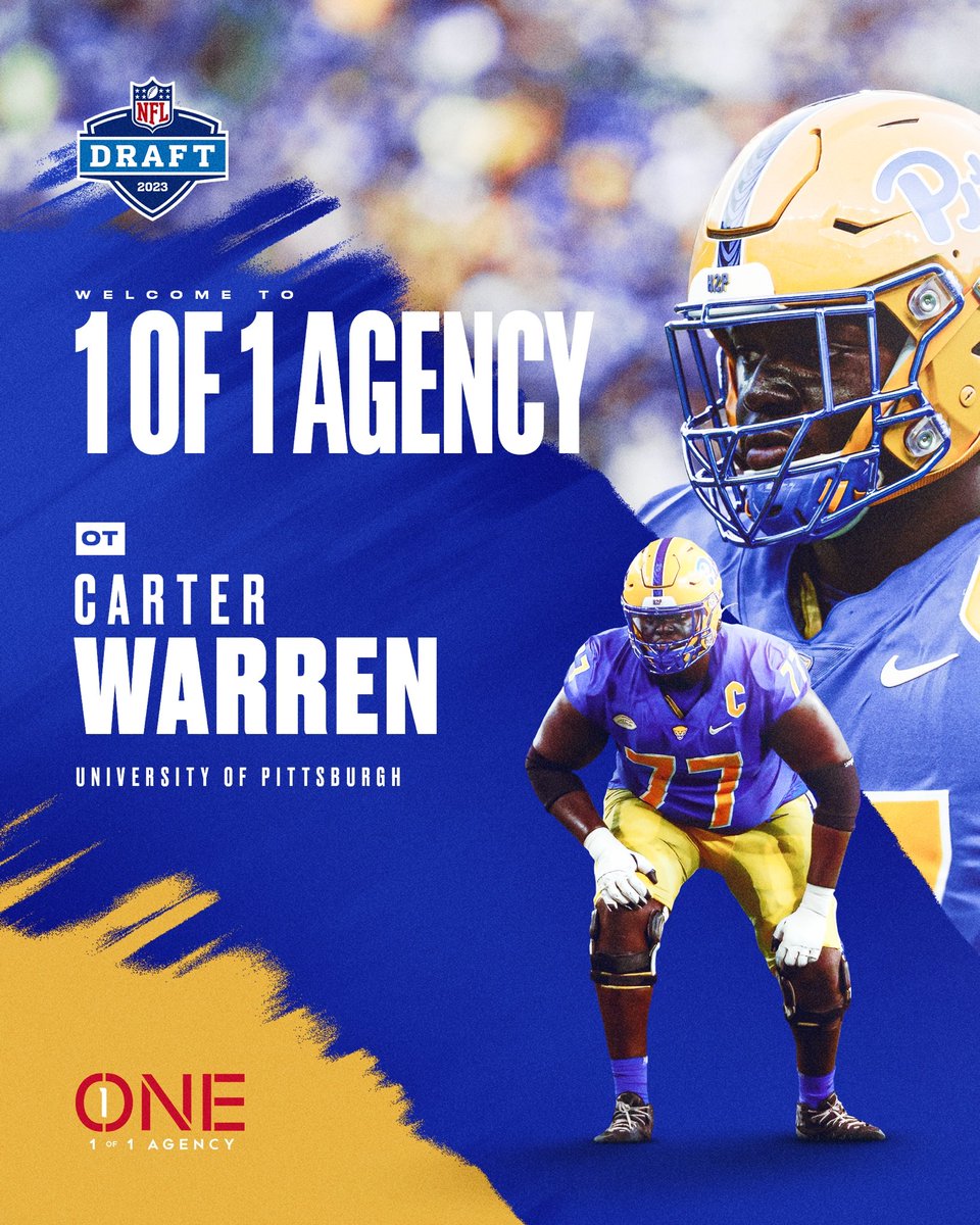 Pumped up to welcome one of the most underrated Offensive Tackles in this years draft, Carter Warren. Let’s go to work <a href="/CarterWarren79/">CARTER⚡️</a> #NFLDraft #2023NFLDraft