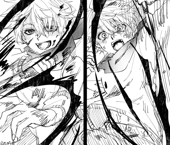 深淵に落ちたショタタルの反応ってどっちなんだろうなぁという落書き 