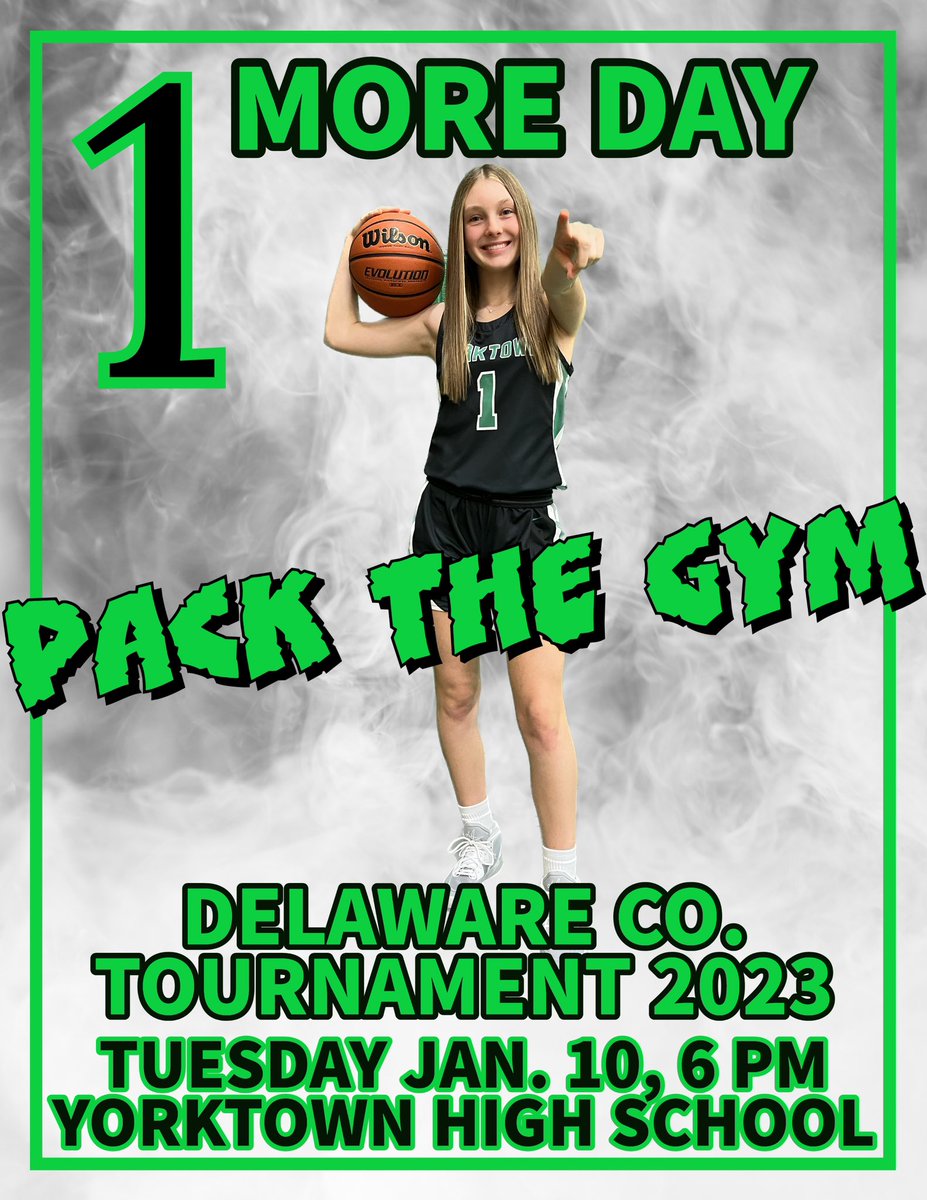 Make plans now!  Yorktown vs. Wapahani in the Delaware county tournament. Tuesday night at Yorktown High School.  Varsity game starts at 6 pm.  <a href="/YHSAthletics/">Yorktown Athletics</a> <a href="/YHSTigerCheer/">YHS Cheerleading</a> <a href="/ytownstrength/">Yorktown Strength</a> <a href="/TONGISQUAD/">TONGI SQUAD 2025-26</a> <a href="/YHSSportsMed/">YHS Sports Medicine</a>