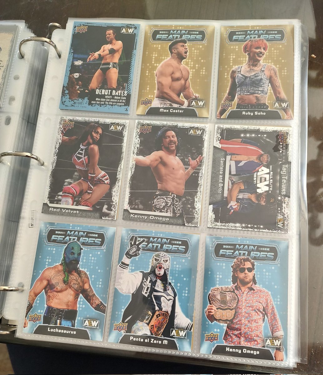 MeanDean1017's tweet photo. These are some of my favorite/best pulls from AEW Series 2. Can't wait to get my second blaster in the mail from @RingsideC #AEW #Upperdeck @cardfoundpod #cardmark #majormark #majorpod https://t.co/MQgqbYZEMJ