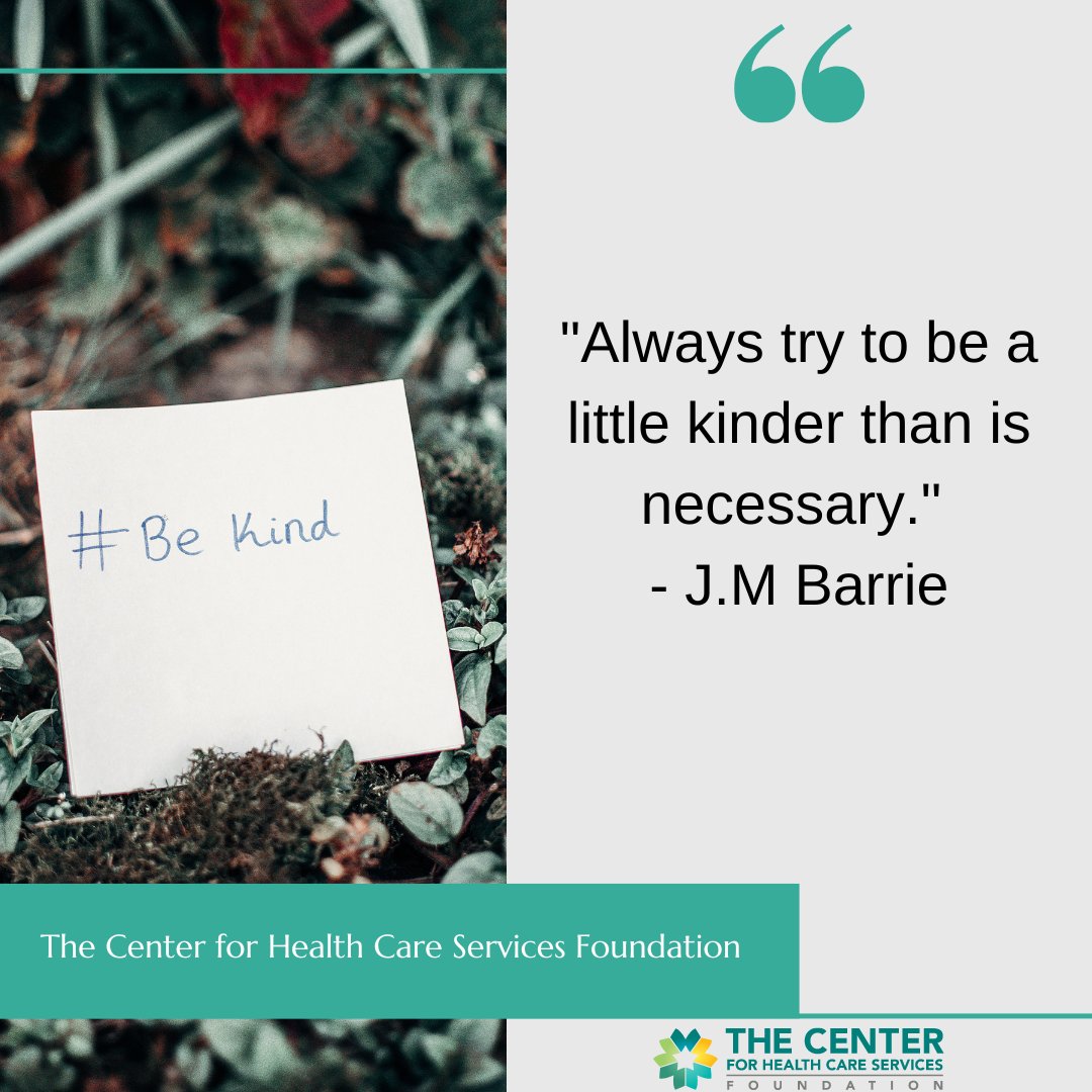CHCSFoundation's tweet image. &quot;Always try to be a little kinder than is necessary.&quot; 
- J.M Barrie