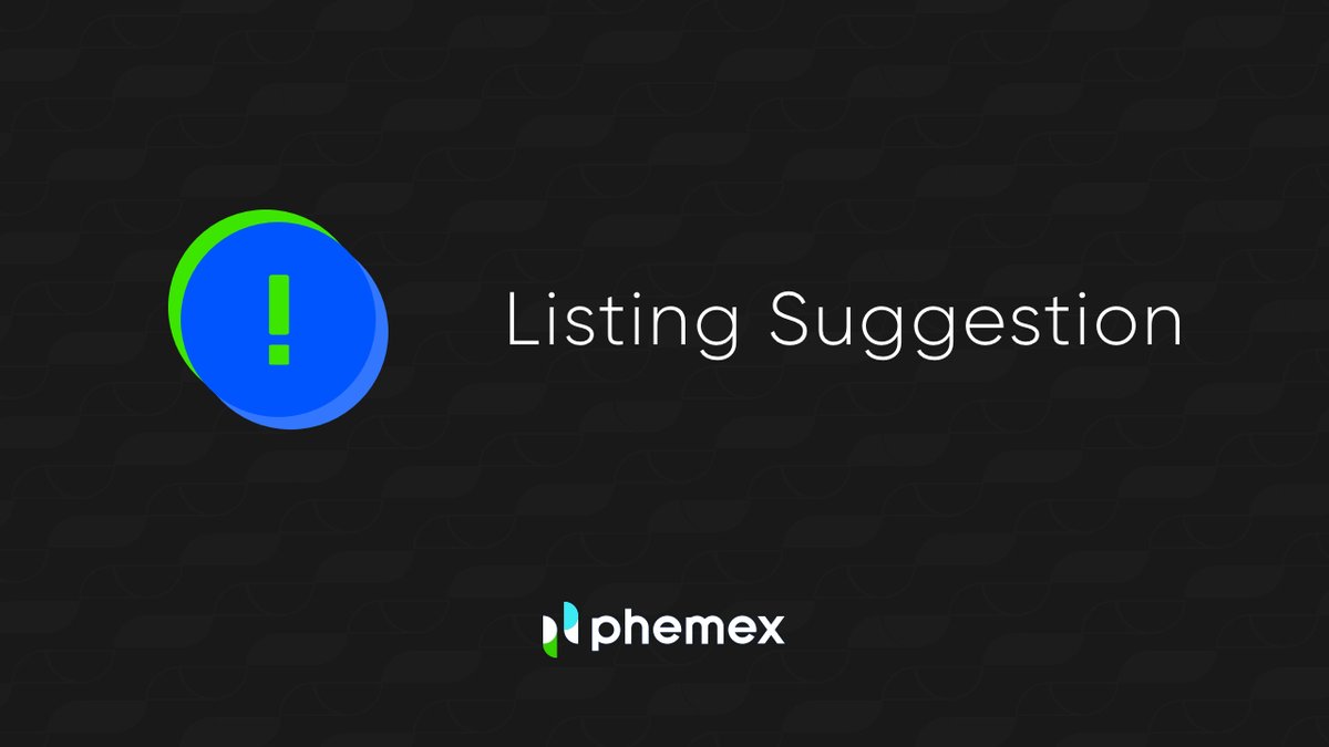 Phemex_official's tweet photo. Do you have any recommendations on which token you want #Phemex to add next?😃
Listing Application 🔽
https://t.co/IMqLUlNhMk
#ListingApplication #Cryptocurrency #NewLisitngSuggestions #PhemexExchange https://t.co/KQBdCJxTRq