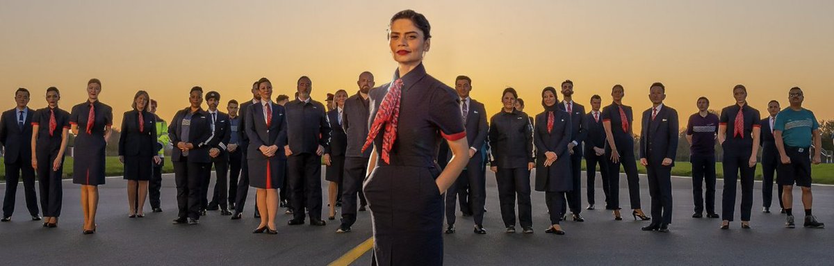 CerfiaFR's tweet photo. 🇬🇧✈️ FLASH | Les hôtesses de l’air de la compagnie #BritishAirways pourront dorénavant porter un #hijab, une tunique ou même un pantalon au lieu des traditionnelles #jupes et robes. 

📸 @pamannairbitch https://t.co/7HrboWQO29