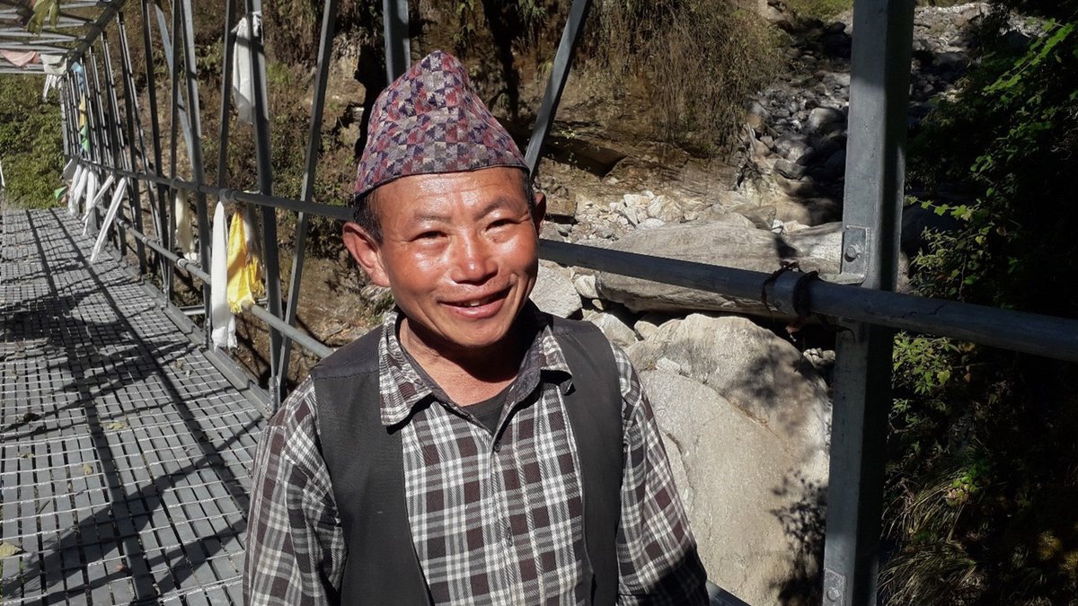 dzifoundation's tweet image. Goberam Kulung is happy that #dZi is #constructing the Naan Khola #Truss #Bridge in his #community. In the past, he would nearly be washed downstream when he tried to cross the river with his cows.

In #rural communities, a bridge represents the possibility of a better #future.