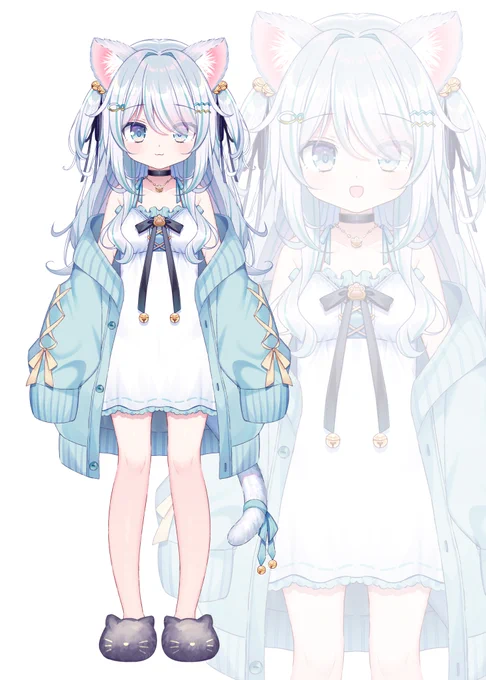 株式会社DELTA-V「プレミアム個人Vオーディション 微睡子猫」のキャラクターを描かせて頂きました。現在「猫野しゆ」ちゃんがSHOWROOMやYoutube等で活動中です 