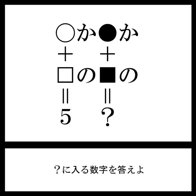 今日の三日月ネコ謎解き放送宿題問題かのかの#三日月ネコ謎 #謎解き #わかった人はRT 