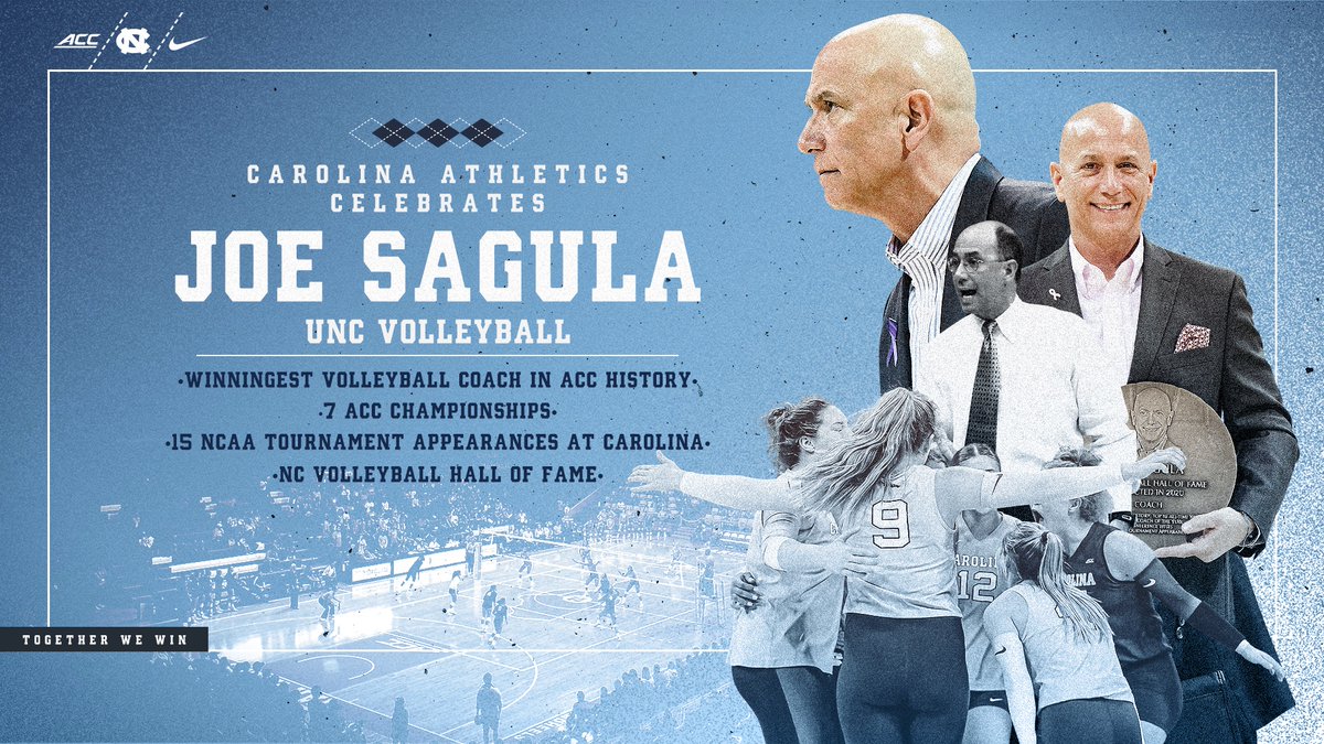 Carolina Volleyball (@uncvolleyball) on Twitter photo A dedicated coach, leader and advocate for our game for decades.
After 3⃣3⃣ years as a Tar Heel and 42 as a head coach, Joe Sagula announces his retirement from Carolina.
Thank you, <a href="/CoachSagula/">Coach Joe Sagula</a> 💙
🔗: bit.ly/SagulaRetireme…
#GoHeels | #GDTBATH A dedicated coach, leader and advocate for our game for decades.
After 3⃣3⃣ years as a Tar Heel and 42 as a head coach, Joe Sagula announces his retirement from Carolina.
Thank you, <a href="/CoachSagula/">Coach Joe Sagula</a> 💙
🔗: bit.ly/SagulaRetireme…
#GoHeels | #GDTBATH