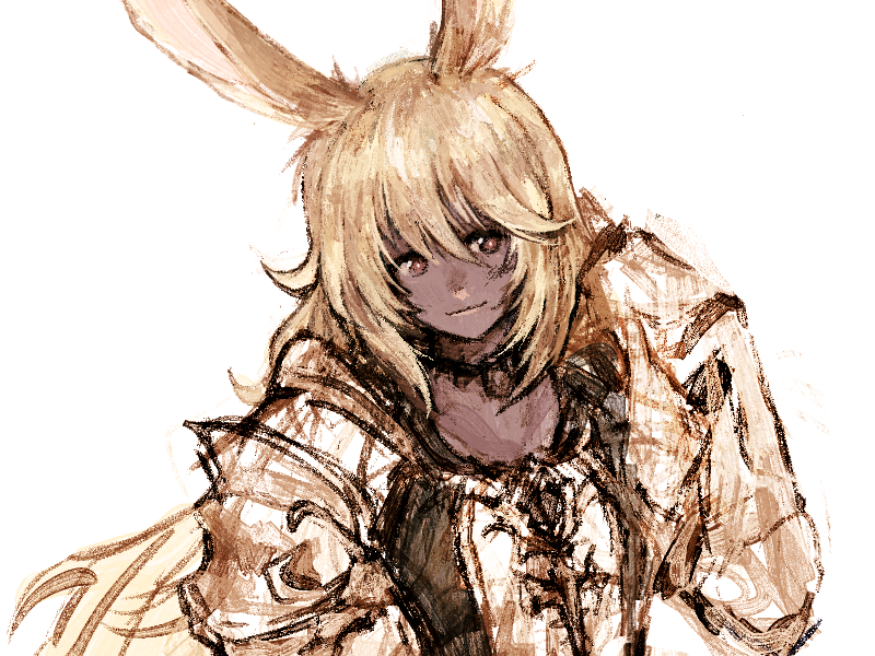 「続・おニューブラシお試し落書き。小さめサイズで描く時はやりたかったざかざか感出せ」|月鴉ルアのイラスト