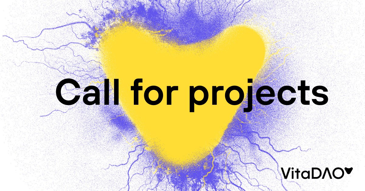 📣Call for projects applications for the March 15th batch

VitaDAO primarily funds translational R&amp;D. We are particularly interested in ‘moonshots’ – potential revolutionary contributions to science.

Apply for funding from VitaDAO👇
vitadao.com/submit-project