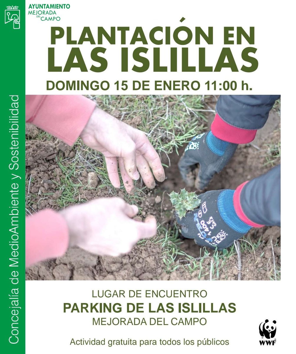 A partir de hoy  9 de enero se pueden hacer las inscripciones para #plantacióndearboles del 15 de enero en el paraje natural de #LasIslillas.
📝Inscripciones cognitoforms.com/WWFInternation…
#medioambiente #mejoradadadelcampo