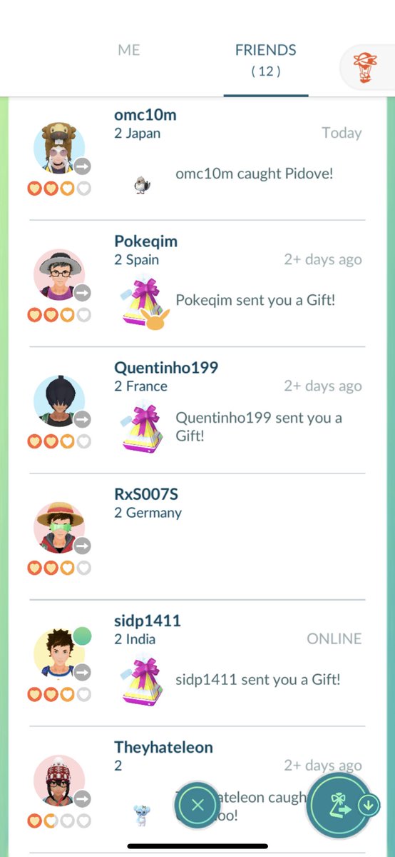 DontShootUrShot's tweet photo. Hey friends! I’ve been sitting at 2 days with some folks for a while now, would love to find them so we can keep friendship progressing. Can anyone help me locate these trainers? #PokemonGO #PokemonGOfriend https://t.co/Ikfn1v2Hnv