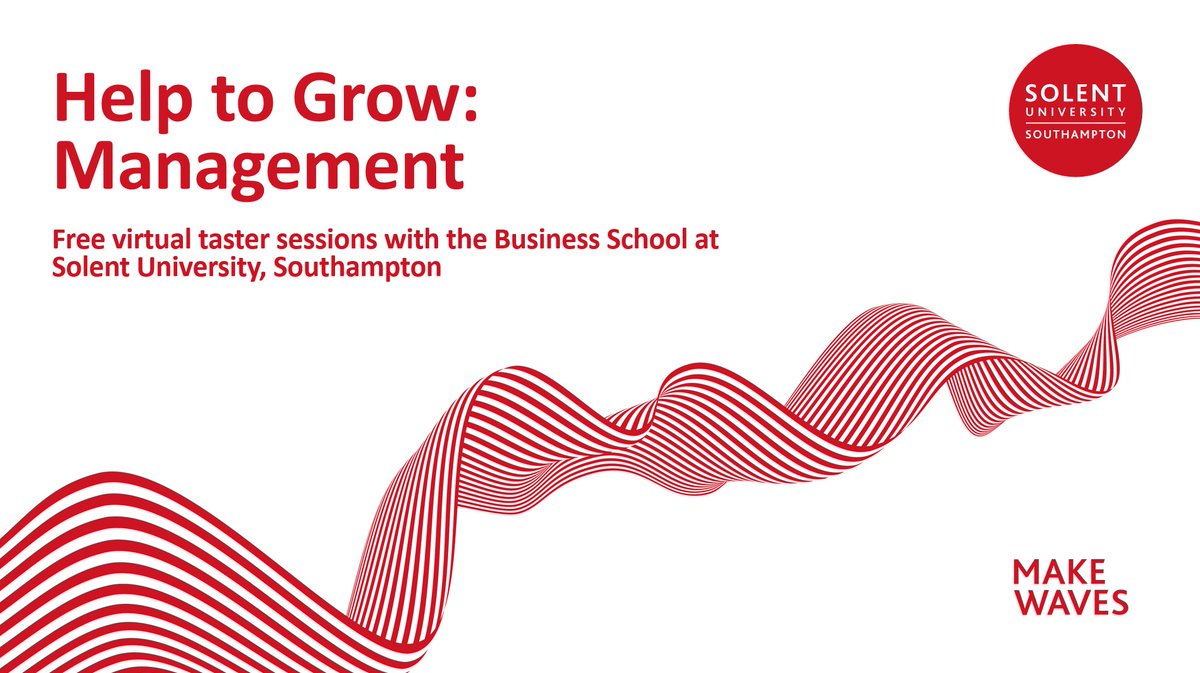 Are you a business leader and looking to grow your business? #HelpToGrow Management helps you to do just that! Join us for our taster session tomorrow to find out more. Register your interest: ow.ly/rlm150Lyvik @BusinessSouth #BusinessLeader #BusinessGrowth