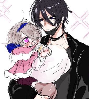 この💜💗ちゃんかわいくて定期的に吸いたくなる 