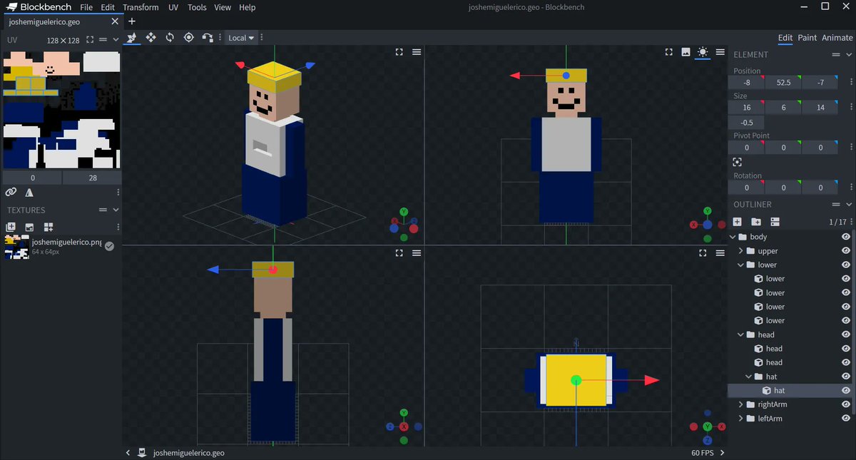 PixologyGames's tweet photo. ¡Estamos recreando los gigantes de Pamplona en #Minecraft!🤯Actualmente estamos trabajando en el modeo 3D, las texturas y en su comportamiento para conseguir un resultado lo más realista posible. ¡Manténganse atentos para más actualizaciones! #MinecraftEdu https://t.co/Rzp4UOheYx