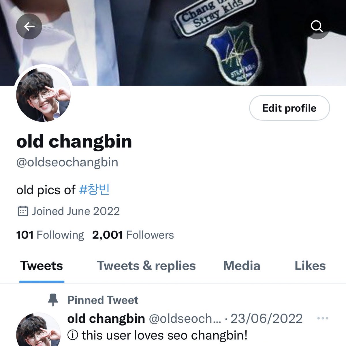 oldseochangbin's tweet photo. wow I love you all sm 2K💙 I promise to keep this account going thank you for the love https://t.co/BFgONfxoEa