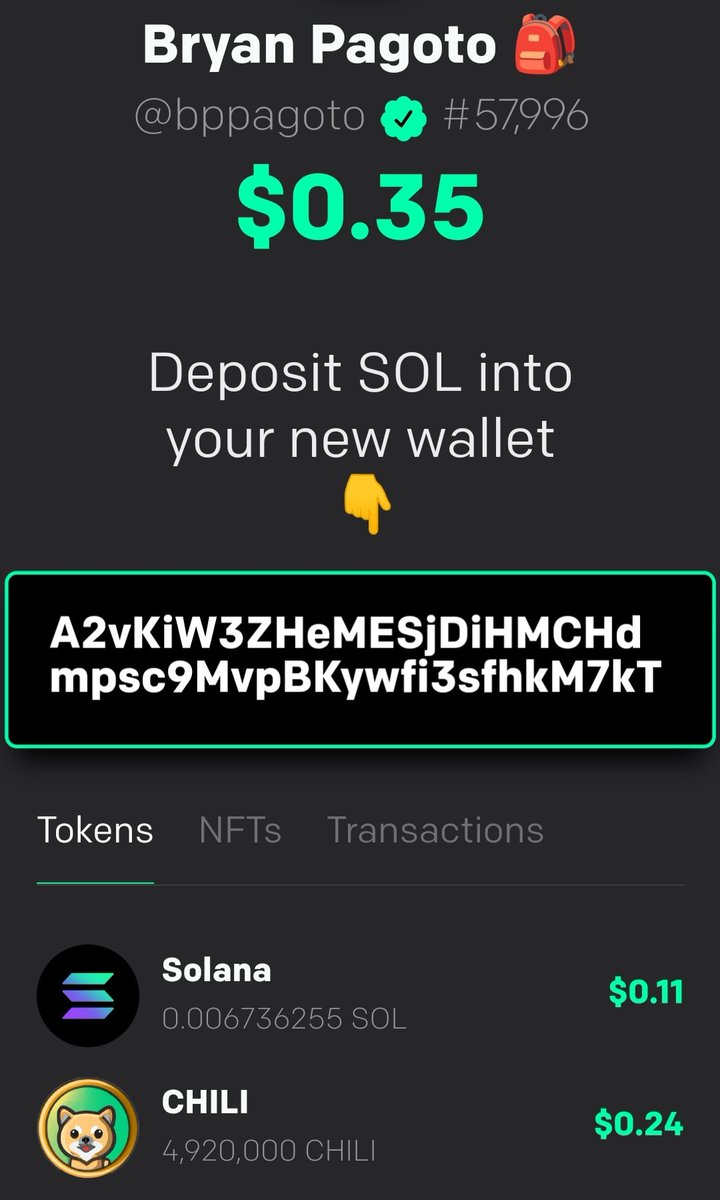 brnp4g's tweet photo. Testing #Airdrop

Yoo @hey_wallet send 10000 $CHILI to 500 people who retweet this and follow me.

Make sure you comment below.
#CHILI #BONK #SolanaAirdrop #bonkgiveaway https://t.co/UAVa9u2dsK