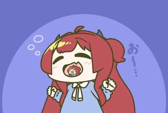 お口の中でロアちゃんがあくびロアちゃんあくびしてる〜?もししてたらそれはお口の中のロアちゃんがあくびをしてるかも本当は眠たくないのに眠い気がする時はお口の中を覗いて見るともしかしたら自分がいるかも〜ロアちゃんが寝る時ぐっすり良い睡眠ができるように今日ご飯牛丼 #ロアート 