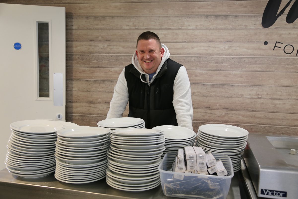 When @St-Laurence were asked for a loan of crockery and cutlery for the Orthodox Christmas celebrations in @St Margaret Hall Patrick, Catering Manager, saved the day with 150 each of plates, knives and forks.