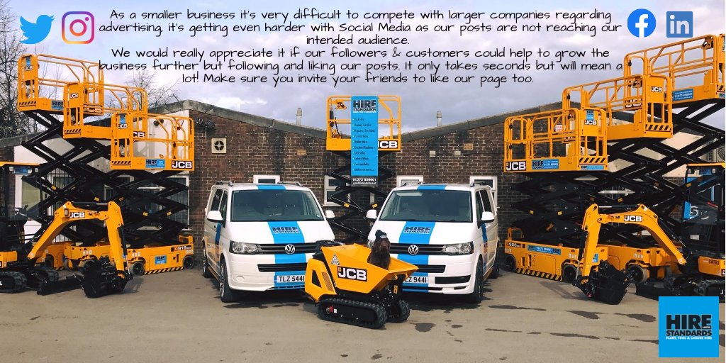HireStandardsUK's tweet photo. Please help a small business out by Following, Liking & Sharing their posts. Why not invite your friends & followers to also do the same! Don't forget we have other social medias if you'd like to follow them too 🙏
#SmallBusiness #helpsmallbusinesses #Local #localbusiness https://t.co/gIFaY4pXGr