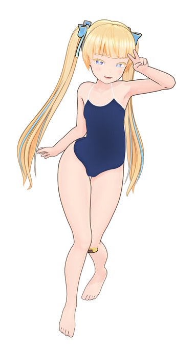 カッパおじ様のポテザちゃん用に競泳スク水を作ってみました!
MMEなしでもとっても見栄えがイイです😍
これはえっち可愛いすぎますね!💢💕💢💕💢💕

(そういえば、ポテザちゃんって年齢とかの公式設定あったりするのでしょうか?) 