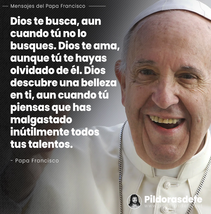 Dios siempre te busca...
#pildorasdefe #pildoras