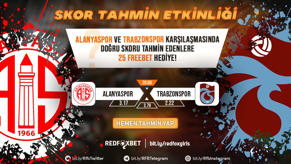 RedHaber1's tweet photo. RedFoxbet'te Pazartesi sendromu olmaz.

Her gün yeni etkinliklerle Freebet/Freespin kazanma şansını kaçırmayın!

Tek yapmanız gereken:

Hesabımızı takip etmek,
Gönderiye RT-FAV atmak,
Yorumlarda kullanıcı adınızla tahmininizi yazmayı unutmayın! https://t.co/jDZGWKJ3L7