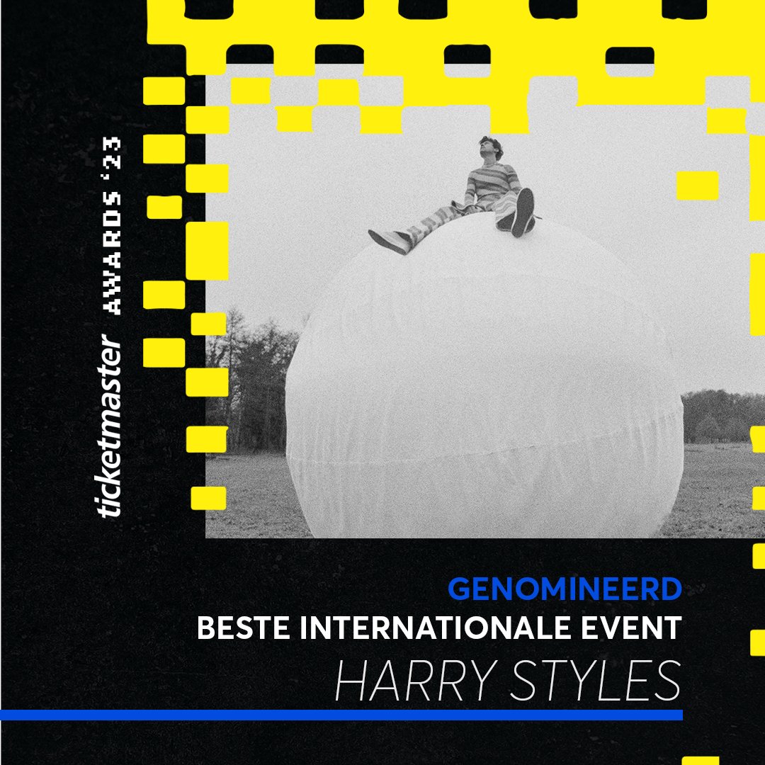 Is <a href="/Harry_Styles/">Harry Styles.</a> volgens jou het beste internationale event 2022? Breng dan jouw stem uit in de #TMAwards23 en maak zelf kans op een Ticketmaster cadeaukaart t.w.v. €100,- 🚀🏆

Stemmen kan t/m 13 januari via: bit.ly/TMAwards23-TW