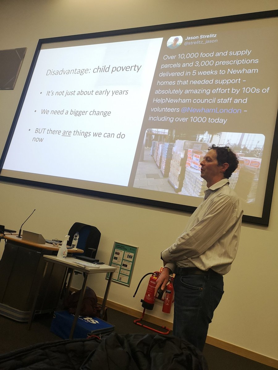 Returning from the lunch break to hear from @juliangrenier on disadvantage, poverty and thinking about the curriculum in the early years. #NewhamEY23 #Newham #NewhamNurserySchools