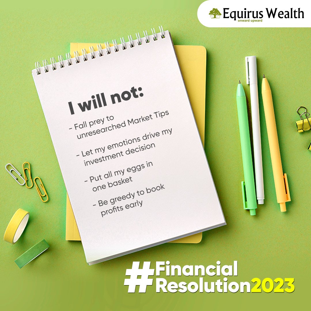 equirusgroup's tweet image. We all have not-to-do resolutions for our personal and professional goals, but what about the not-to-do #financialresolutions? Share them in the comments below
Get in touch with us today!
📩: wealth@equiruswealth.com
📲: 07069030305

#Equirus #NewYearResolutions #FinancialExperts