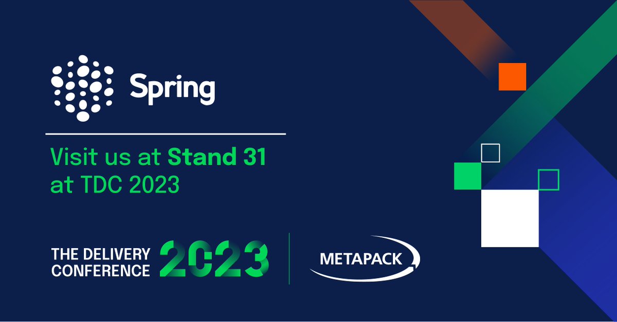 Spring GDS UK (@spring_gds) on Twitter photo Spring GDS UK is once again a Gold Sponsor at the <a href="/MetapackTDC/">TDC Global - The Delivery Conference 2020</a> If you are attending, visit us on stand 31!
The event covers the latest trends, fresh insights, and actionable strategies from leaders across the eCommerce delivery ecosystem.
See you there! Spring GDS UK is once again a Gold Sponsor at the <a href="/MetapackTDC/">TDC Global - The Delivery Conference 2020</a> If you are attending, visit us on stand 31!
The event covers the latest trends, fresh insights, and actionable strategies from leaders across the eCommerce delivery ecosystem.
See you there!