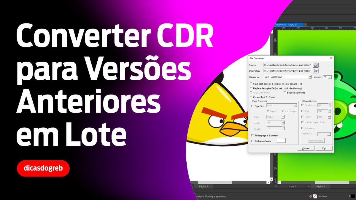 dicasdogreb's tweet photo. Aprenda neste vídeo como usar um Script (Macro) que vem incluso na sua licença do CorelDRAW, para Converter Arquivos CDR para Versões Anteriores em Lote.
Toque para Assistir
- https://t.co/ZYzINGkkKs
#dicasdogreb #coreldraw #designbr https://t.co/jc0TdwFQAY