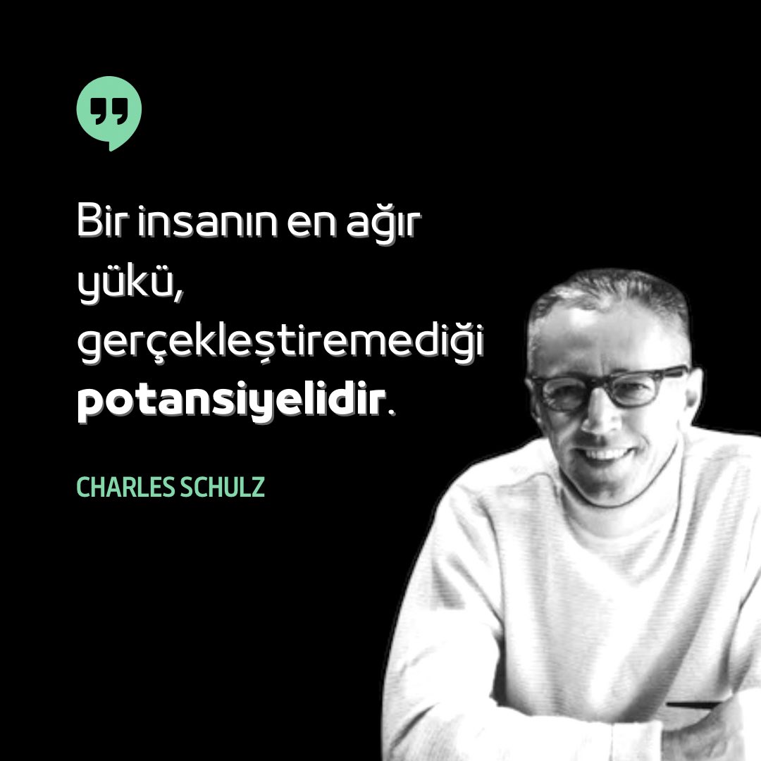 Charles Schulz’dan… #charlesschulz