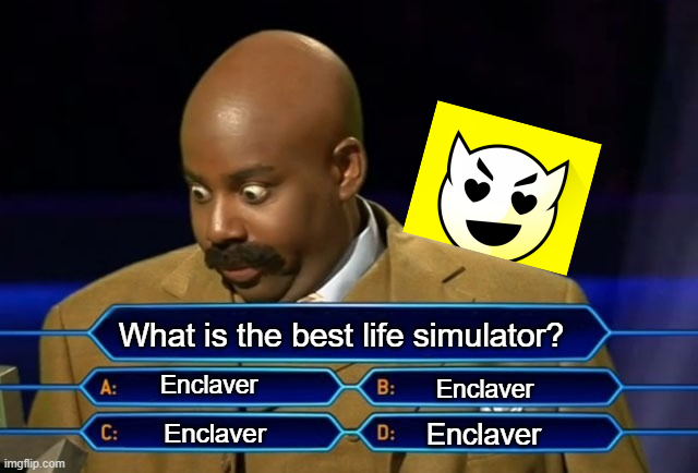EnclaverApp's tweet image. I think we all know what the best answer to this is, don't we Enclavers? #millionaire #enclaver #correctanswer